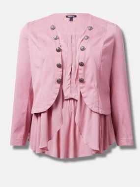 Torrid  Peplum Military Jacket NWT